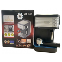 Рожковая эспрессо-кофеварка Crownberg CB-1569, 20 бар, 1200 Вт Рожковая эспрессо-кофеварка Crownberg CB-1569, 20 бар, 1200 Вт