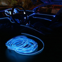 Неоновая подсветка в автомобиль Car Cold Light Line 3M Blue