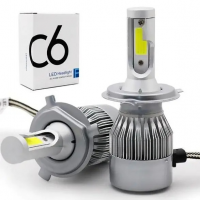 Светодиодные LED лампы C6 с цоколем H4