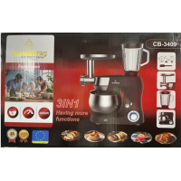 Кухонный комбайн Crownberg CB-3409, 3 в 1, 5 л, 2600 Вт