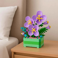 Конструктор 3D Blocks Flower "Фиолетовые крокусы" 61610 (300 деталей)