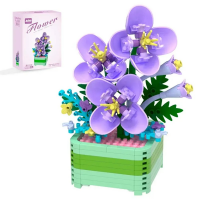 Конструктор 3D Blocks Flower "Фиолетовые крокусы" 61610 (300 деталей)