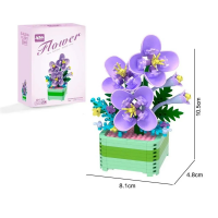 Конструктор 3D Blocks Flower "Фиолетовые крокусы" 61610 (300 деталей)