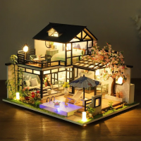 Конструктор DIY House "Японский домик с садом" P010-B 