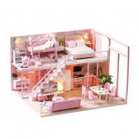 Конструктор 3D DIY Cute Room L-027-B "Кукольный дом Pink"