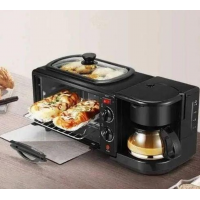 Электропечь,-электросковородка-кофеварка Domotec MS-5308B, 1050 Вт, 3 в 1