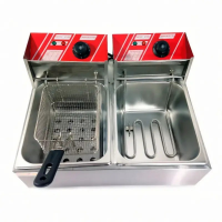 Фритюрница профессиональная ST-1066, 2×6 л, 5000 Вт, до 200°