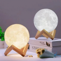Настольный неоновый 3D ночник-луна MOON LIGHT (15 см)