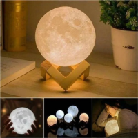 Настольный неоновый 3D ночник-луна MOON LIGHT (15 см)