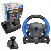 Игровой руль 4 в 1 с коробкой передач и педалями Multi-Function Steering Wheel