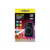Акустическая переносная колонка ZXX-7878 60Вт 15"