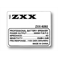 Акустическая переносная колонка ZXX-9292 60Вт 2x10"