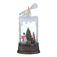 XMAS Новогодний ночник «Свеча со снеговиком» WDL-23016B