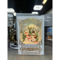XMAS Новогодний ночник «Книга» WDL-24023B (белый)