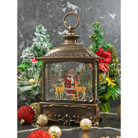 XMAS Новогодний ночник «Винтажный фонарь» WDL-24073A (27 см)
