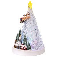 XMAS Новогодний ночник «Ёлка с Санта-Клаусом» WDL-24080A (32 см)