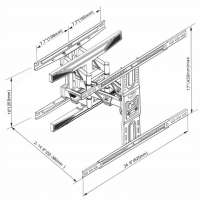Поворотное крепление для ТВ 45–75" P6