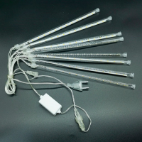 Гирлянда уличная «Тающие сосульки» белый свет, 8 шт по 50 см, SMD METEOR TUBE