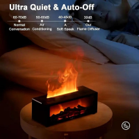 Увлажнитель-аромадиффузор воздуха «Камин с пламенем» Flame Fireplace Aroma Diffuser A4