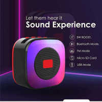 Портативная колонка SPS LX-01 с RGB-подсветкой и подставкой