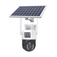 Уличная 4G камера V36-4G SOLAR с двумя линзами, солнечной панелью