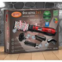 Фен-щетка BITEK BT-416 с вращающейся щеткой, 5 в 1, 2000 Вт