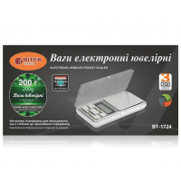 Электронные ювелирные весы BITEK BT-1724 200 г, точность 0,01 г 