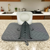 Сушилка для посуды с ковриком Dish Drain Rack