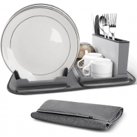 Сушилка для посуды с ковриком и поддоном Scalable Drain Rack