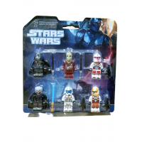 Набор фигурок Star Wars – LEGO Style, 6 персонажей (22640) Набор фигурок Star Wars – LEGO Style, 6 персонажей (22640)