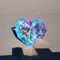 Ночник 3D «Сердце», голографический эффект, Multi-подсветка, USB (25×20 см)