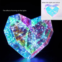 Ночник 3D «Сердце», голографический эффект, Multi-подсветка, USB (25×20 см)