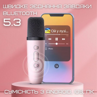 Портативная колонка K19-2 с двумя беспроводными микрофонами