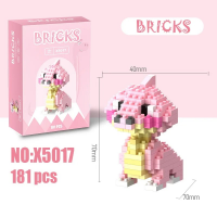 Конструктор Mini Bricks, Розовый динозавр, 181 деталь (X5017) Конструктор Mini Bricks, Розовый динозавр, 181 деталь (X5017)