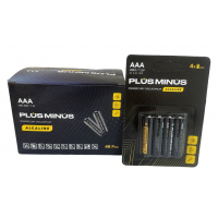 Батарейки Plus Minus AAA LR03 Alkaline Power, 1.5 В, 4 шт. (BPM-4LR03) Батарейки Plus Minus AAA LR03 Alkaline Power, 1.5 В, 4 шт. (BPM-4LR03)