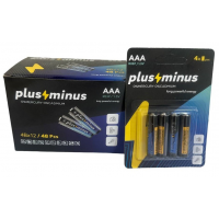 Батарейки Plus Minus AAA R03 Carbon, 1.5 В, 4 шт в блистере (BPM-4R03) Батарейки Plus Minus AAA R03 Carbon, 1.5 В, 4 шт в блистере (BPM-4R03)