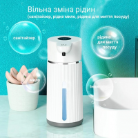 Автоматический сенсорный диспенсер для жидкого мыла и антисептика M15, 420 мл,