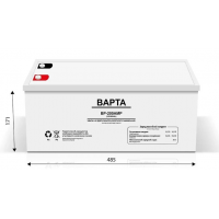 Гелевый аккумулятор ВАРТА Gel 12V 200Ah, 12 В, 200 А·ч, Гелевый аккумулятор ВАРТА Gel 12V 200Ah, 12 В, 200 А·ч,