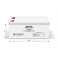 Гелевый аккумулятор ВАРТА BP-250AMP, 12 В, 250 А·ч, GEL, 35 А