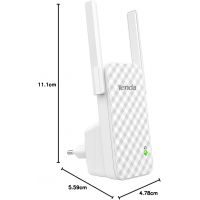 Wi-Fi усилитель сигнала Tenda A9 Wireless N300, 300 Мбит/с, 2 антенны,