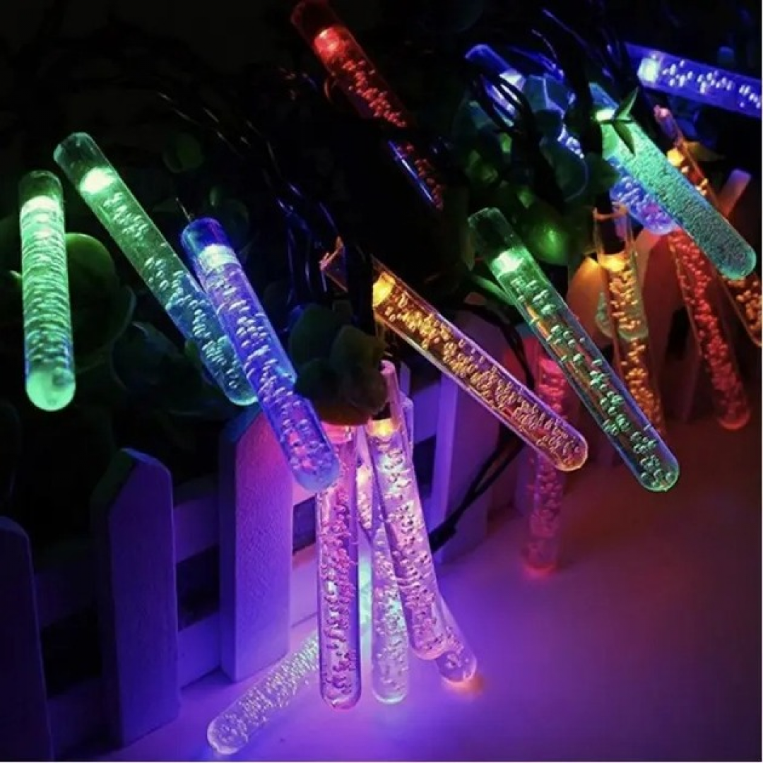 Гирлянда светодиодная «Сосульки», 20 LED, 5 м, мультицвет, прозрачный провод (A-26) Гирлянда светодиодная «Сосульки», 20 LED, 5 м, мультицвет, прозрачный провод (A-26)