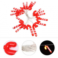 Гирлянда светодиодная «Рождественские леденцы», 3 м, жёлтый свет, питание от USB Гирлянда светодиодная «Рождественские леденцы», 3 м, жёлтый свет, питание от USB