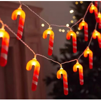 Гирлянда светодиодная «Рождественские леденцы», 3 м, жёлтый свет, питание от USB