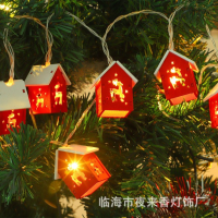 Гирлянда светодиодная «Домики с оленями», 3 м, 20 LED, жёлтый свет, питание от USB, прозрачный провод Гирлянда светодиодная «Домики с оленями», 3 м, 20 LED, жёлтый свет, питание от USB, прозрачный провод