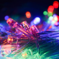 Гирлянда светодиодная «Нить», 20 м, 400 LED, мультицвет, белый провод, от сети Гирлянда светодиодная «Нить», 20 м, 400 LED, мультицвет, белый провод, от сети