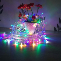 Гирлянда светодиодная «Нить», 20 м, 400 LED, мультицвет, белый провод, от сети Гирлянда светодиодная «Нить», 20 м, 400 LED, мультицвет, белый провод, от сети