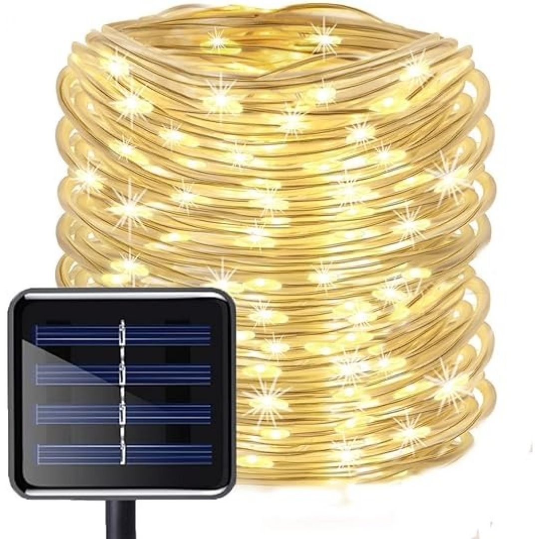 Гирлянда светодиодная уличная «Трубка», 10 м, 100 LED, тёплый жёлтый свет Гирлянда светодиодная уличная «Трубка», 10 м, 100 LED, тёплый жёлтый свет