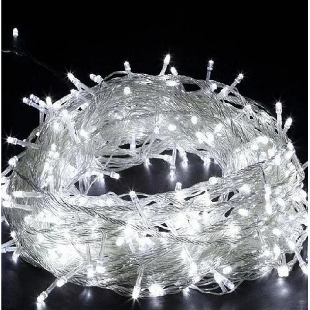 Гирлянда светодиодная нить на белом проводе, 45 м, 800 LED, белый свет, от сети Гирлянда светодиодная нить на белом проводе, 45 м, 800 LED, белый свет, от сети