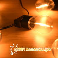 Гирлянда декоративная в виде лампочек, 10 м, 25 LED, тёплый жёлтый свет, от солнечной батареи Гирлянда декоративная в виде лампочек, 10 м, 25 LED, тёплый жёлтый свет, от солнечной батареи