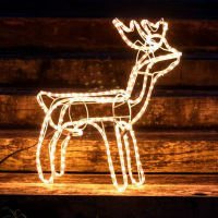 Фигура новогодняя «Олень», 60×60 см, жёлтый свет Фигура новогодняя «Олень», 60×60 см, жёлтый свет